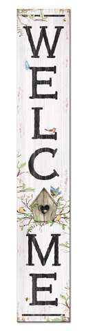 60708 WELCOME - BIRDHOUSE - PORCH BOARDS 8X46.5