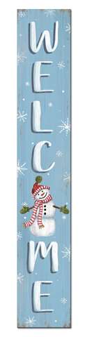60713 WELCOME - SNOWMAN - PORCH BOARDS 8X46.5