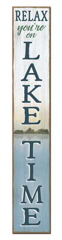 60782 RELAX, YOU'RE ON LAKE TIME - PORCH BOARDS 8X46.5