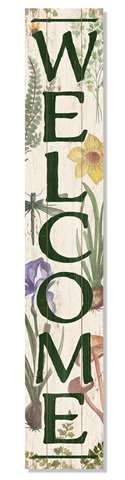 60963 WELCOME - BOTANICAL - PORCH BOARD 8X46.5