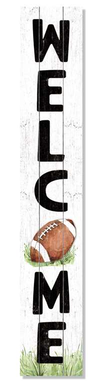 60971 WELCOME - FOOTBALL - PORCH BOARD 8X46.5