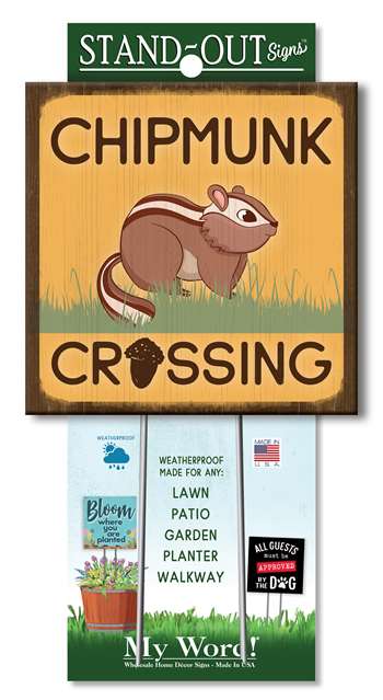 61306 CHIPMUNKS CROSSING STAND-OUTS SQUARE 8X8
