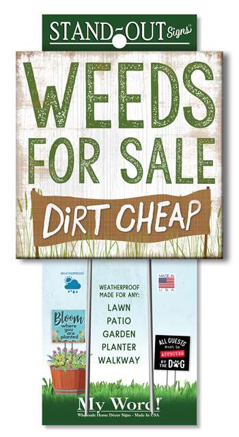 61321 WEEDS FOR SALE STAND-OUTS SQUARE 8X8