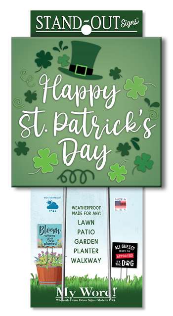 61427 HAPPY ST. PATRICK'S DAY -  STAND-OUTS SQUARE 8X8