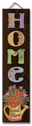 61556 HOME SWEET HOME W/PAINTED LETTERS - STAND-OUT TALL 24X6