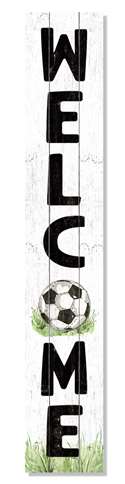 61712 WELCOME - SOCCER BALL - PORCH BOARDS 8X46.5