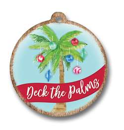 62050 DECK THE PALMS - ORNAMENTS ROUND 4"