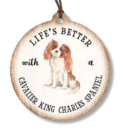 CAVALIER KING CHARLES - DOG BREED KEEPSAKES 4"