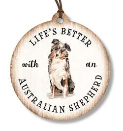 AUSTRALIAN SHEPHERD - DOG BREED KEEPSAKES 4"