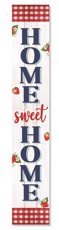 62760 HOME SWEET HOME STRAWBERRIES - PORCH BOARDS 46.5X8