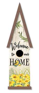 63309 WELCOME TO OUR HOME GOLDFINCH - GNOME HOME 24X6