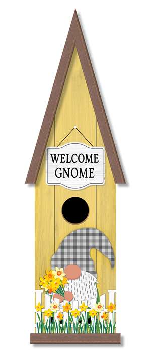 63313 WELCOME GNOME YELLOW - GNOME HOME 24X6