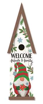 63328 WELCOME FRIENDS & FAMILY CHRISTMAS GNOME - GNOME HOME 6X24