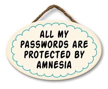 ALL MY PASSWORDS ARE PROTECTED - GIGGLE ZONE 8X5