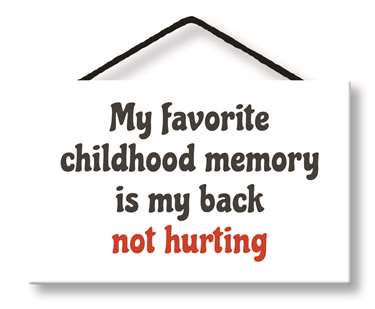 MY FAVORITE CHILDHOOD MEMORY - WITTY WORDS 8X5