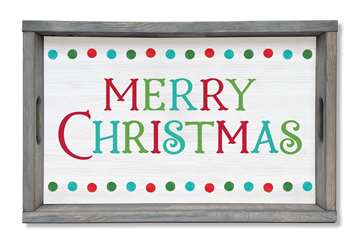 65517 MERRY CHRISTMAS - SERVING TRAY 13X20
