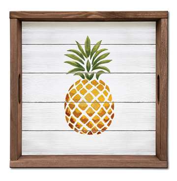 65529 PINEAPPLE - SERVING TRAY 16X16