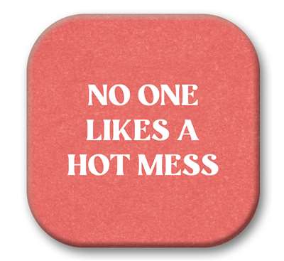 67702 NO ONE LIKES A HOT MESS - SIP TALKERS 4X4