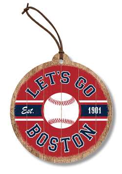 73196 LET'S GO BOSTON (SOX RED) - ORNAMENT