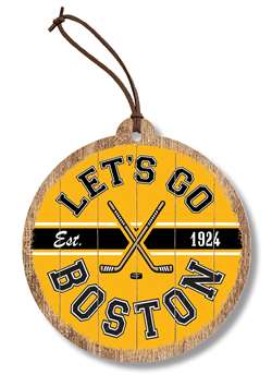 73197 LET'S GO BOSTON (B YELLOW) - ORNAMENT