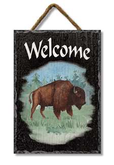 73289 BISON WELCOME - SLATE IMPRESSIONS 8X11.25