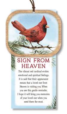 SIGN FROM HEAVEN - CARDINAL NATURALLY INSPIRED W/ CARD