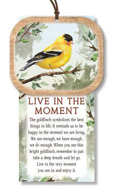 LIVE IN THE MOMENT - FINCH NATURALLY INSPIRED W/ CARD