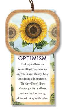 OPTIMISM - SUNFLOWER NATURALLY INSPIRED W/ CARD