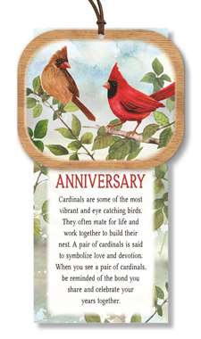 ANNIVERSARY - CARDINALS NATURALLY INSPIRED W/ CARD