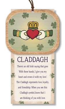 CLADDAGH - CLADDAGH SYMBOL NATURALLY INSPIRED W/ CARD
