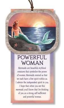 76372 POWERFUL WOMAN - MERMAID NATURALLY INSPIRED W/ CARD