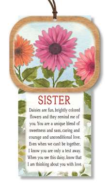 76379 SISTER - GERBER DAISY NATURALLY INSPIRED W/ CARD