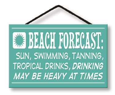 77024 BEACH FORECAST - HANG-UP 8X5 W/ CORD
