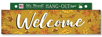 77505 WELCOME - GOLDEN LEAVES - HANG OUTS 6X24