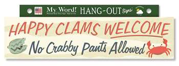 77534 HAPPY CLAMS WELCOME - HANG-OUTS 24X6