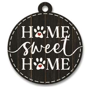 77726 HOME SWEET HOME W/ PAWPRINTS - ADOORNAMENTS