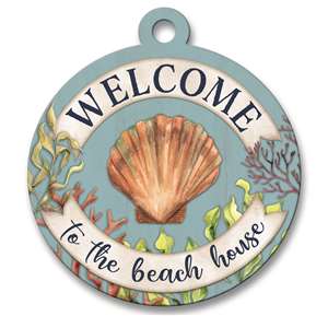 77729 WELCOME TO THE BEACH HOUSE - ADOORNAMENTS