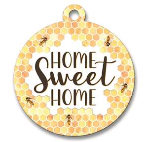 77744 HOME SWEET HOME W/ BEES & HONEYCOMBS - ADOORNAMENTS