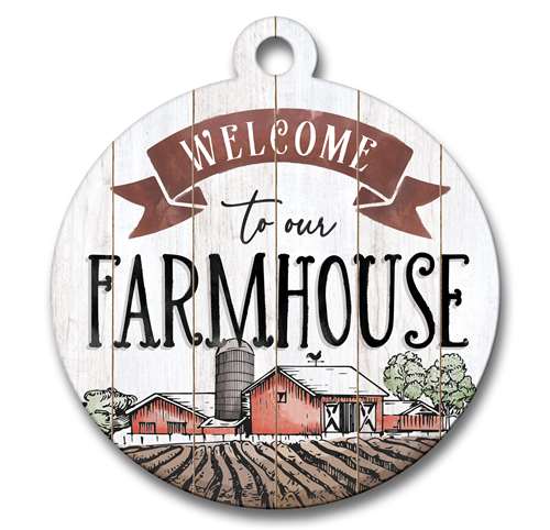 77765 WELCOME TO OUR FARMHOUSE - ADOORNAMENT 19X21