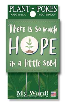 77823 THERE IS SO MUCH HOPE IN A LITTLE SEED.- PLANT POKES 4X4
