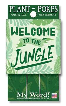 77846 WELCOME TO THE JUNGLE - PLANT POKES 4X4