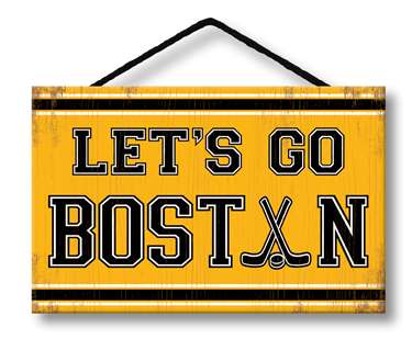 78965 LET'S GO BOSTON YELLOW - HANG-UPS 8X5